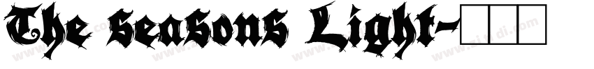 The seasons Light字体转换
